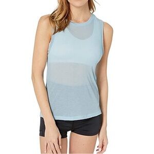Free People FP Movement OM Tank Top Sky Blue Large